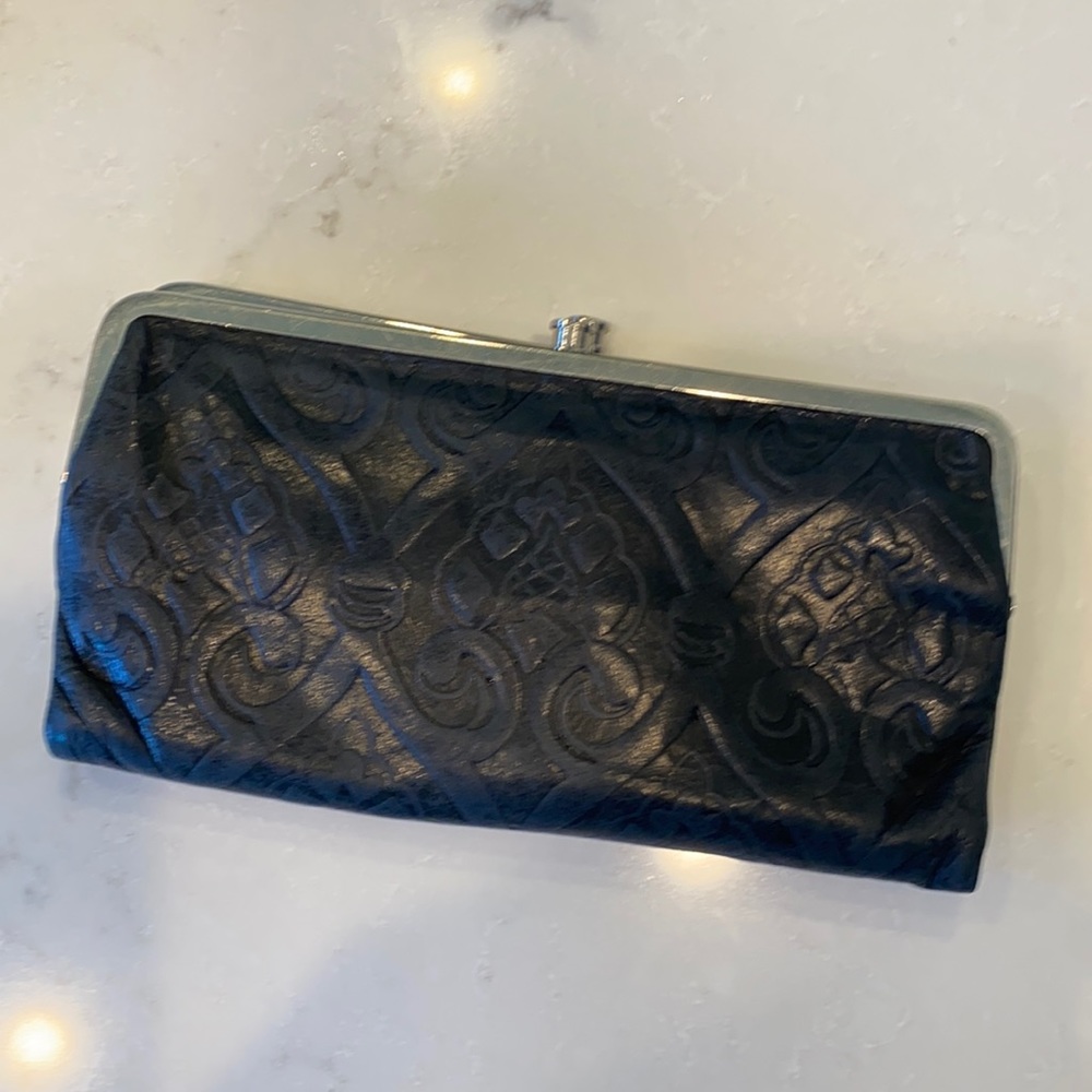 HOBO Lauren Clutch Wallet Black